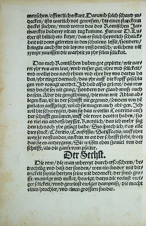 Martin Luther Exhibit 1520 - Luther's 2nd Response