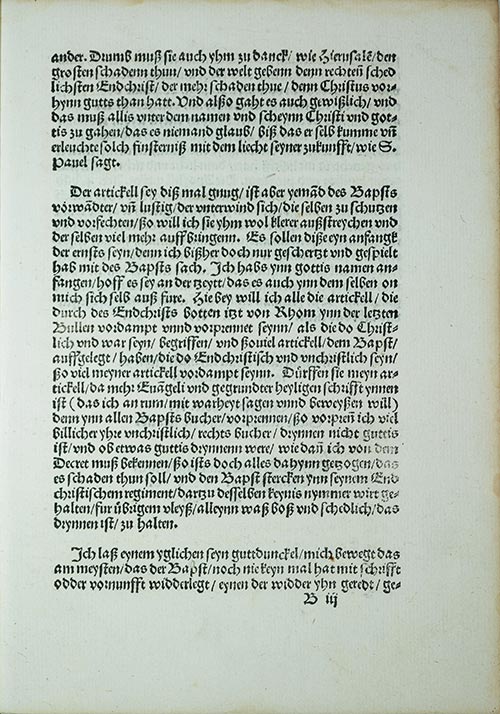 Martin Luther Exhibit 1520 - Luther's 2nd Response